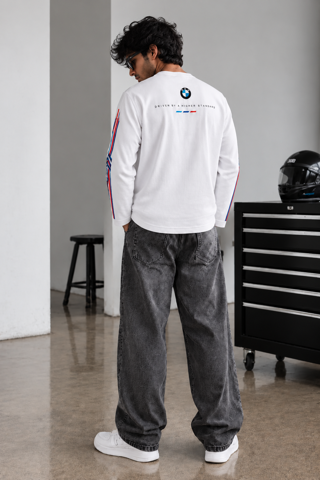 BMW Motorsport waffle sweatshirt