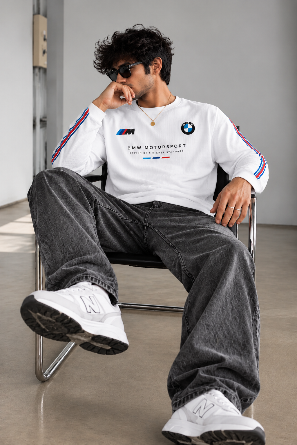 BMW Motorsport waffle sweatshirt