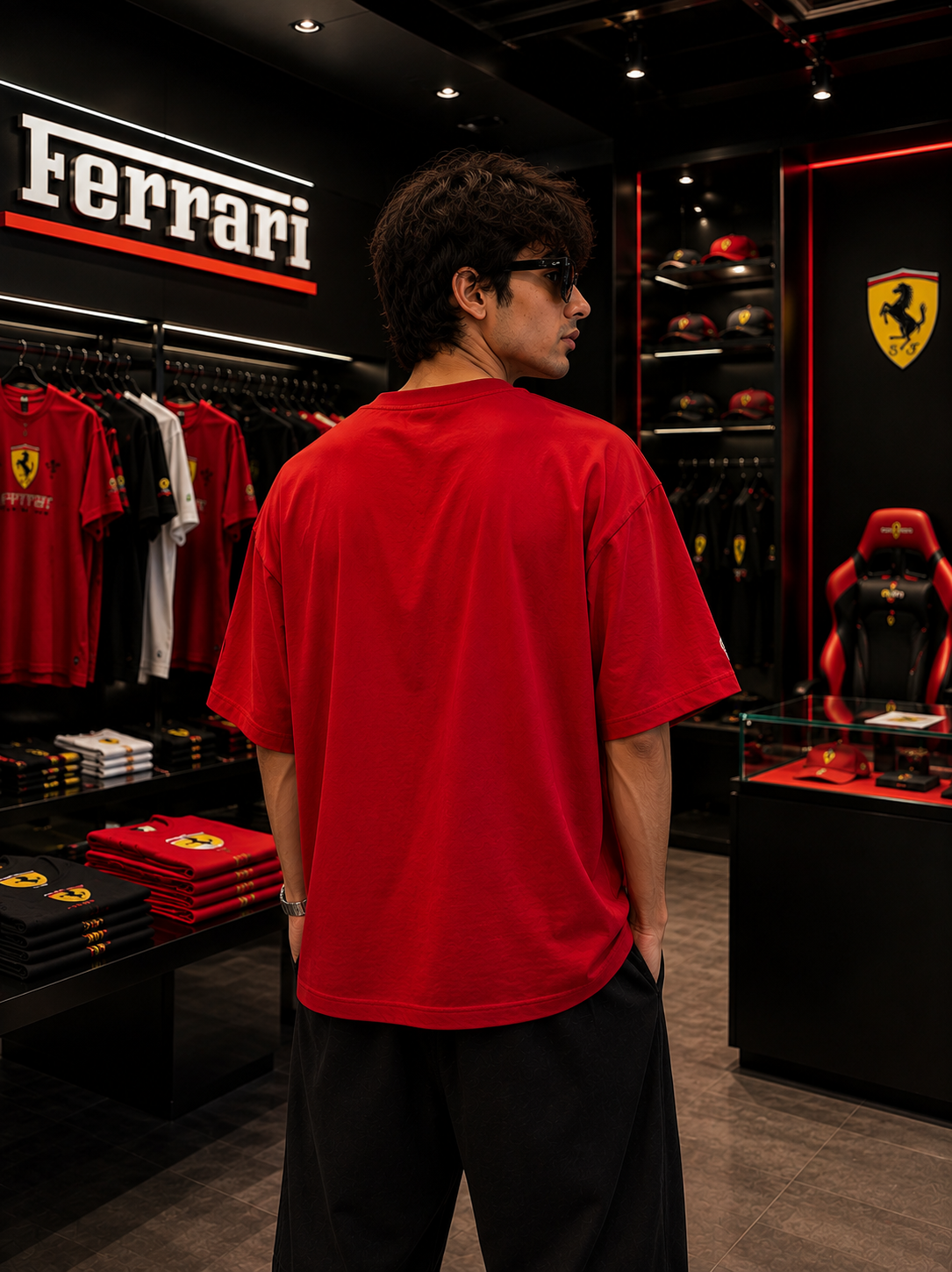 93 Ferrari Racing Oversized T-Shirt