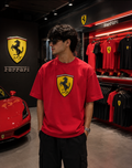 Ferrari Shield Oversized Red T-Shirt