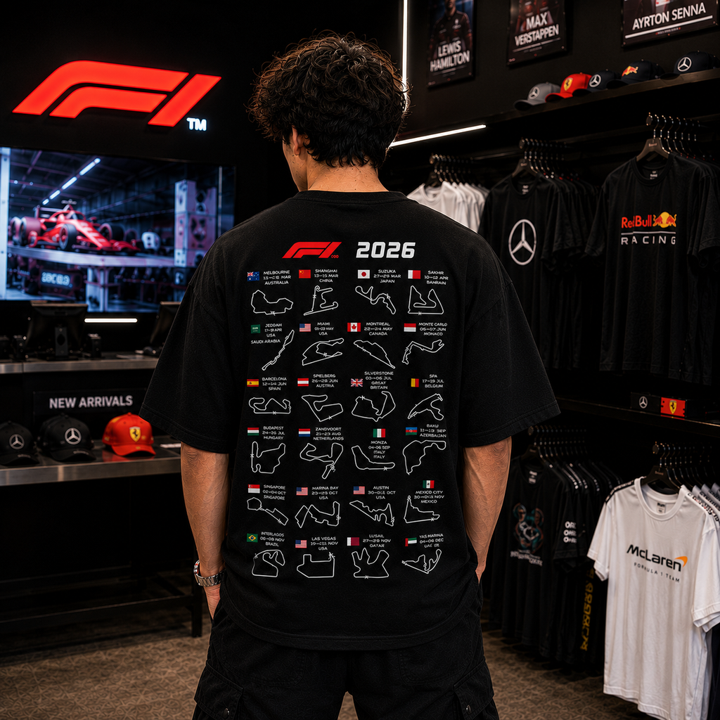 F1 2026 OVERSIZED T-SHIRT | PREMIUM MOTORSPORT STREETWEAR