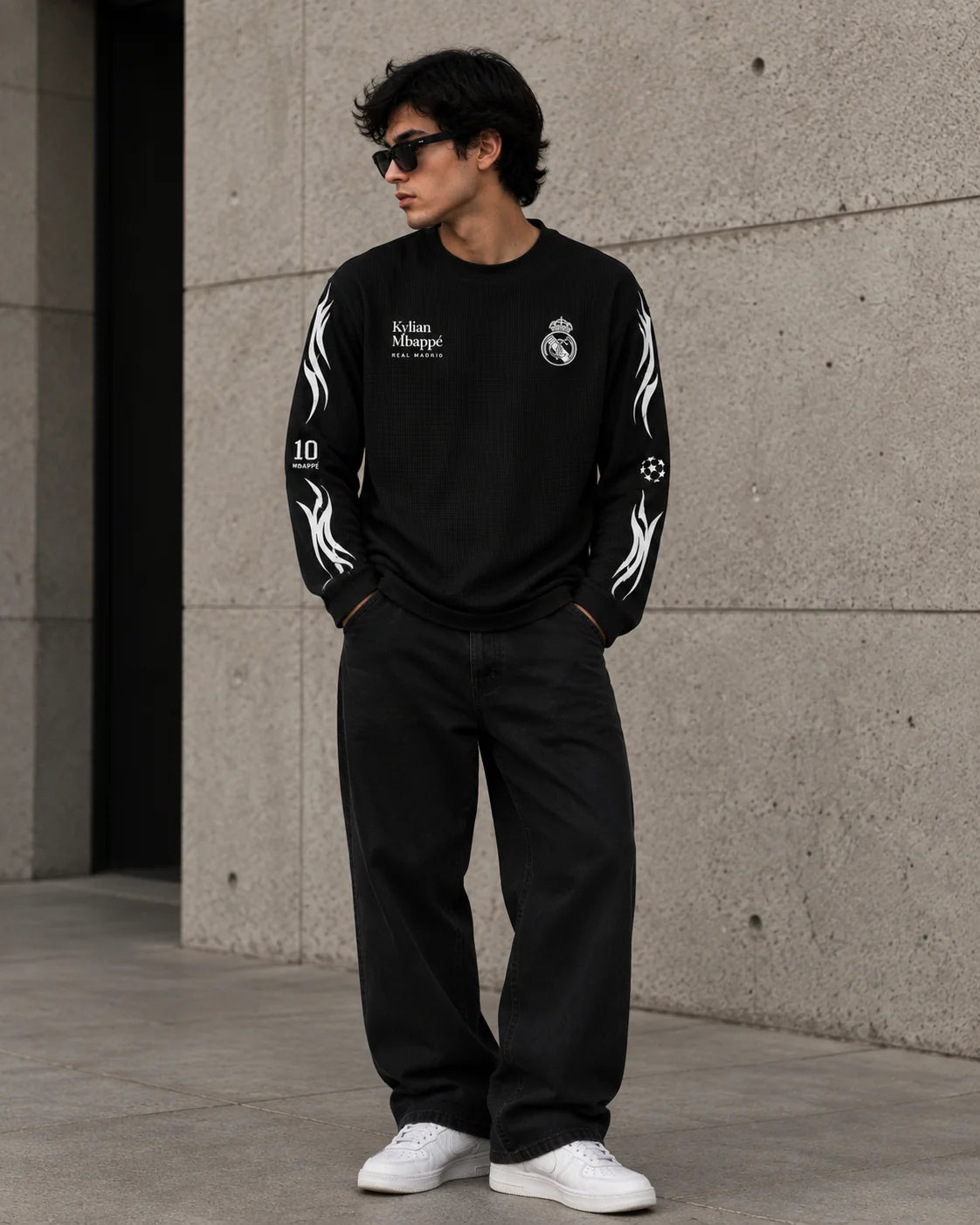 Mbappé Legacy Black Waffle Crew