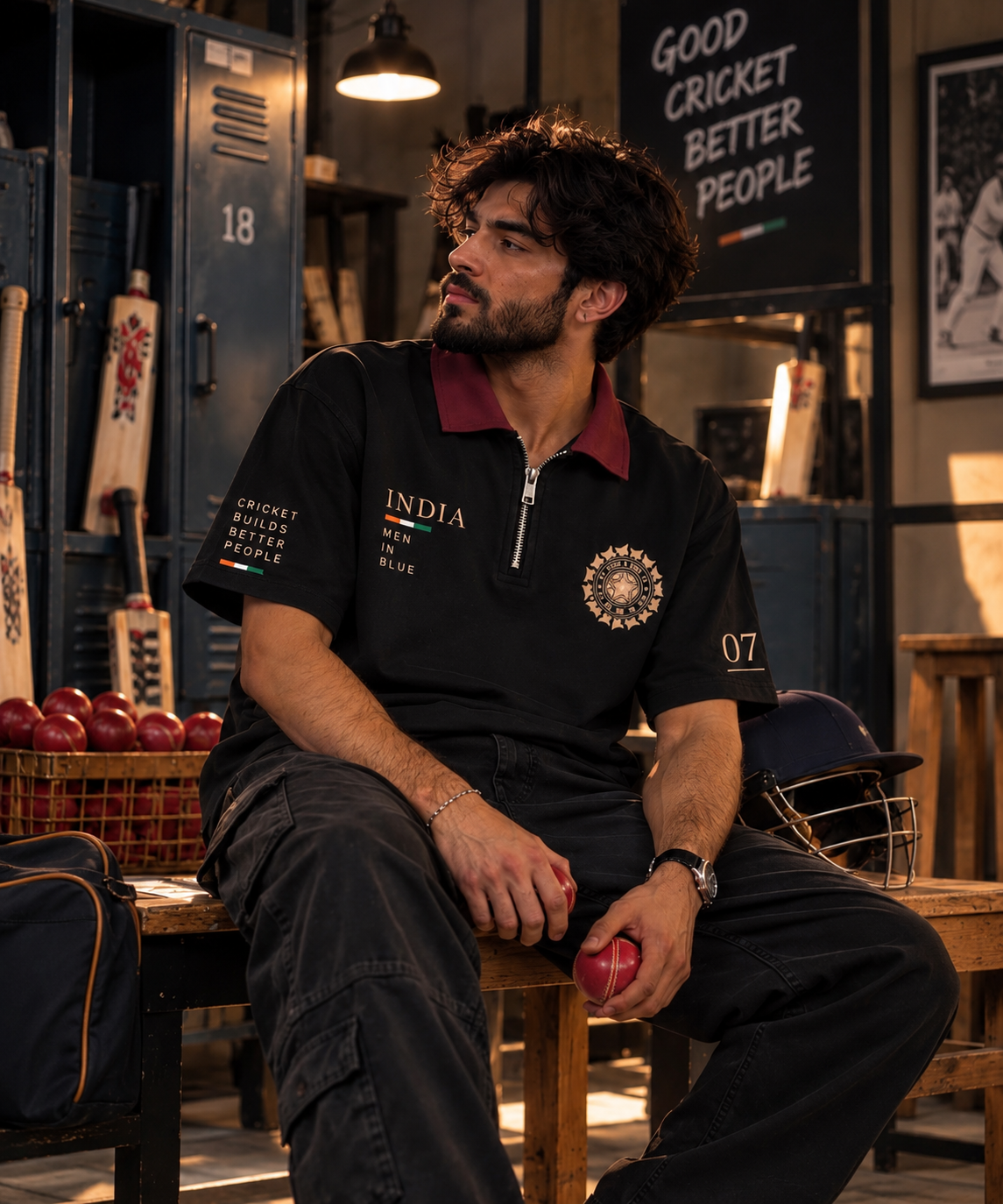 Men in Red – India Edition Polo T-Shirt 🇮🇳