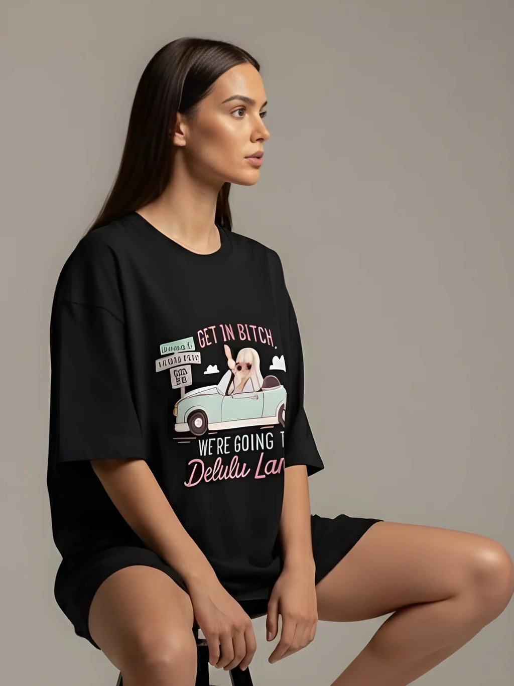 Sizing Store Oversized Gym and Casual T-shirt for women