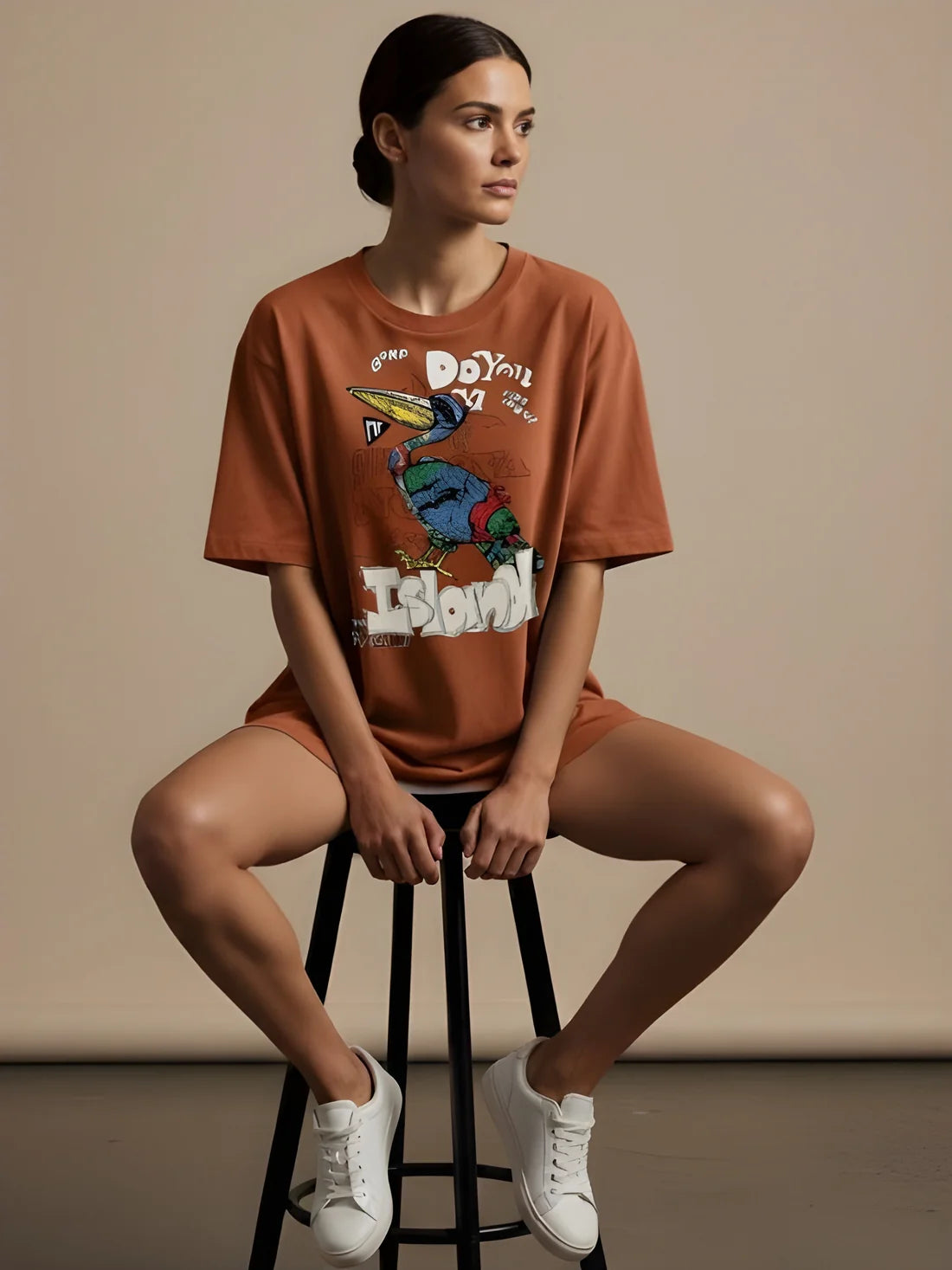 Sizing Store Oversized Gym and Casual T-shirt for women