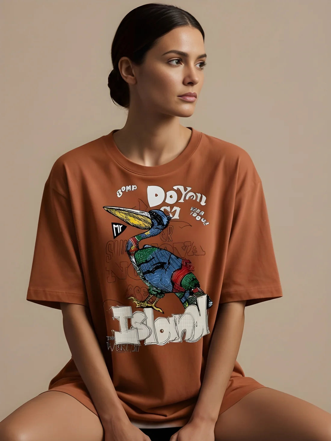 Sizing Store Oversized Gym and Casual T-shirt for women