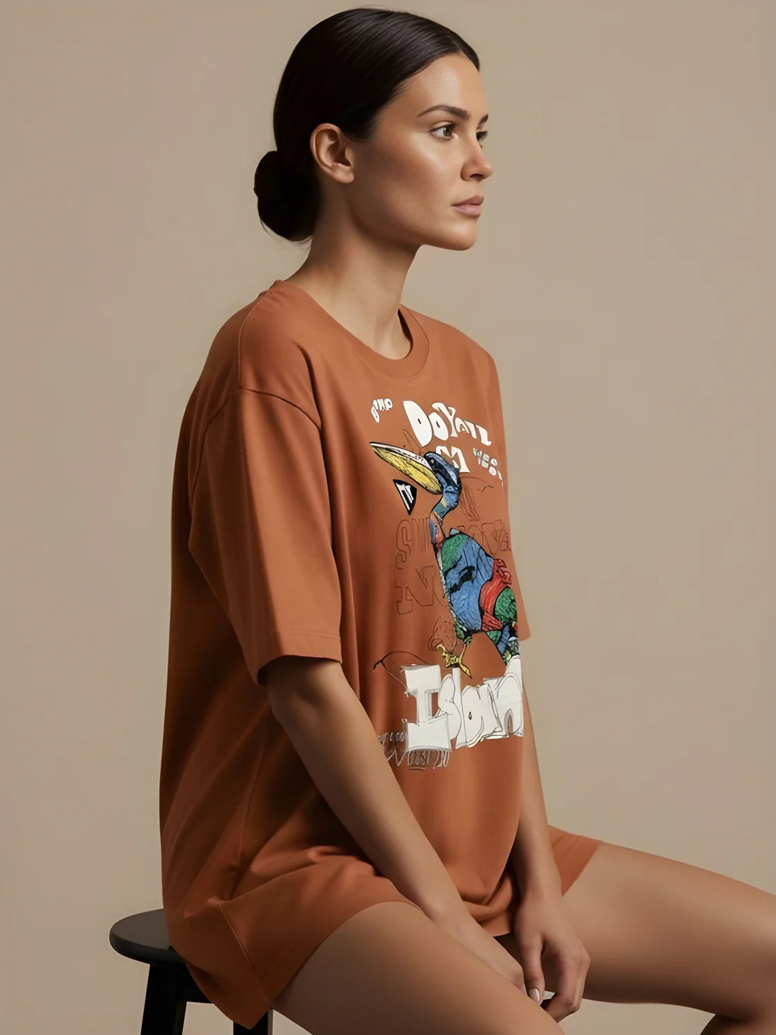 Sizing Store Oversized Gym and Casual T-shirt for women