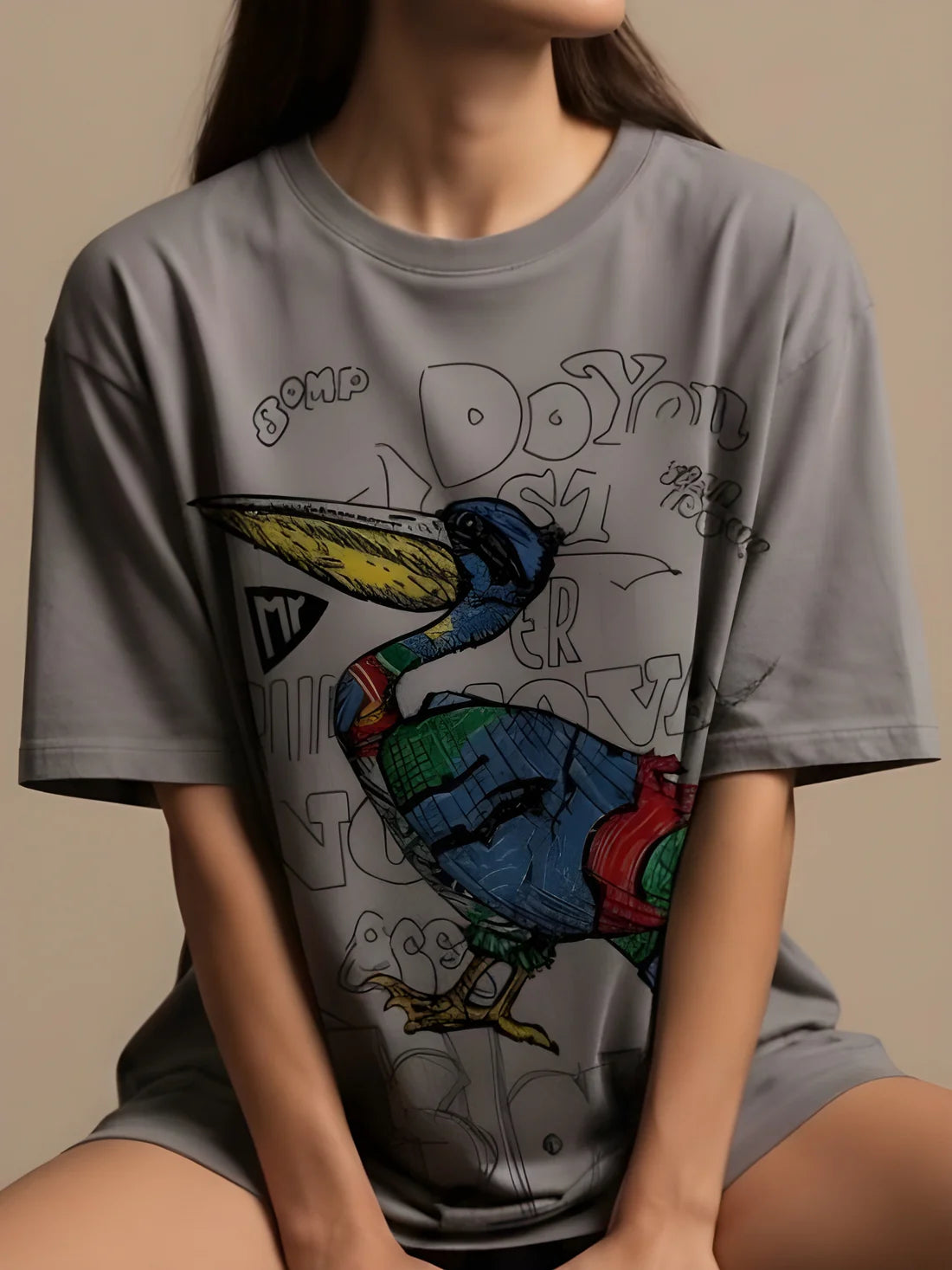 Sizing Store Oversized Gym and Casual T-shirt for women