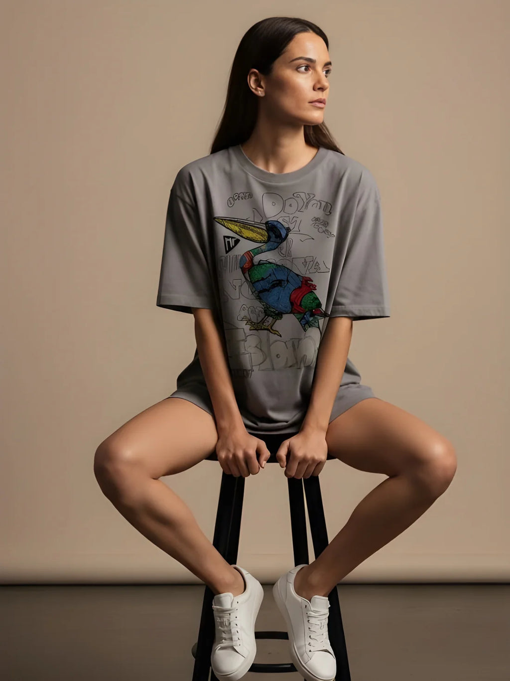 Sizing Store Oversized Gym and Casual T-shirt for women