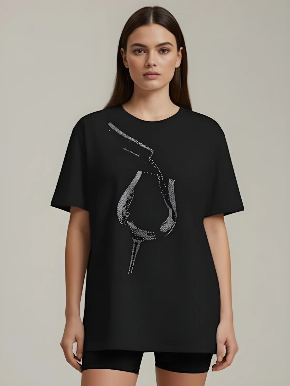 Sizing Store Oversized Gym and Casual T-shirt for women