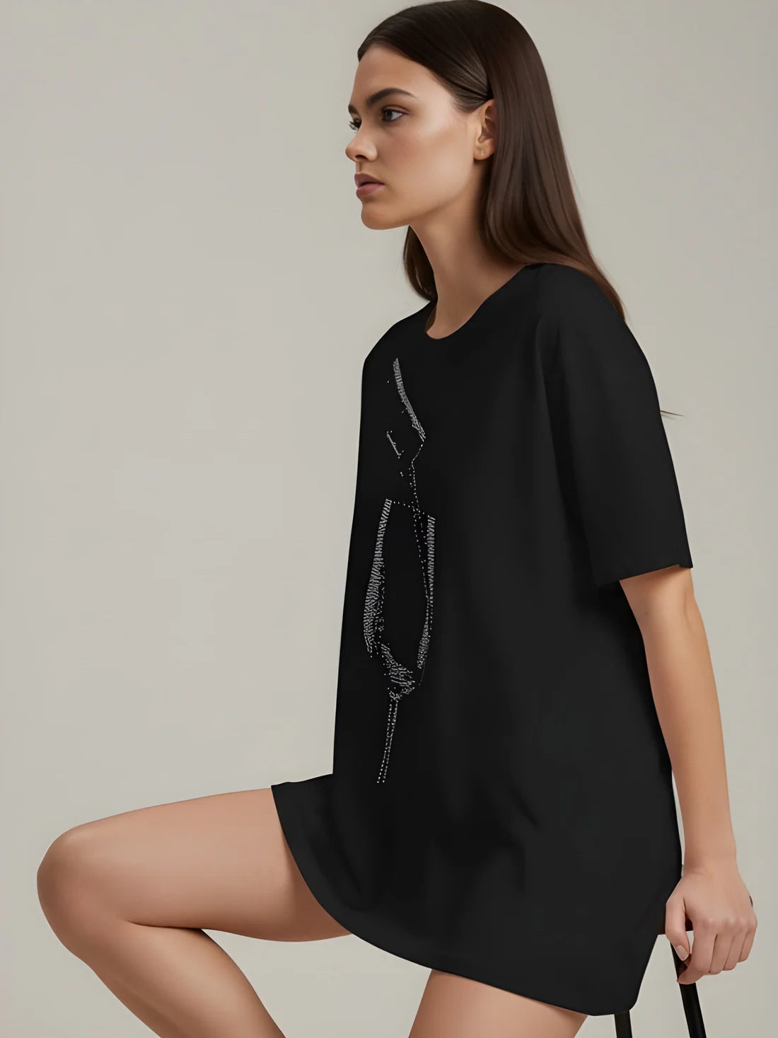 Sizing Store Oversized Gym and Casual T-shirt for women