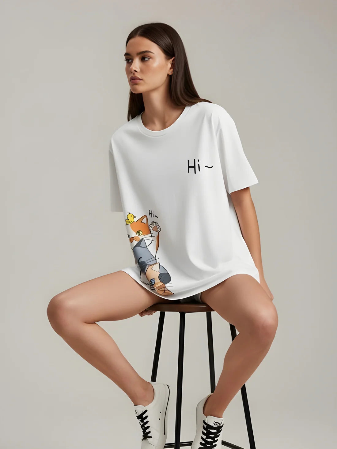 Sizing Store Oversized Gym and Casual T-shirt for women