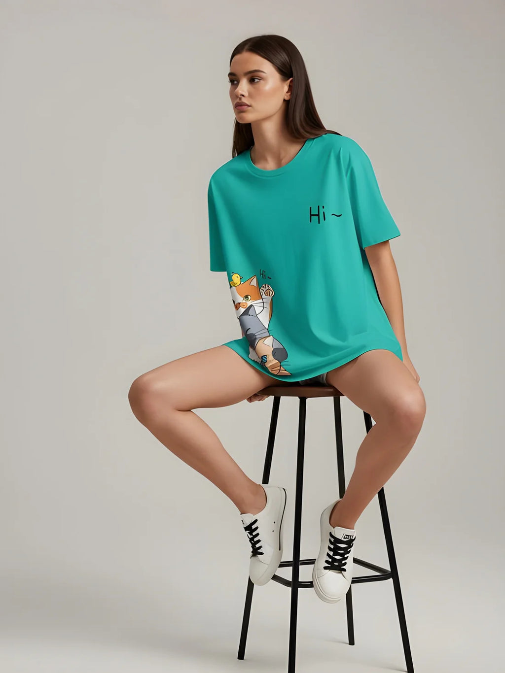 Sizing Store Oversized Gym and Casual T-shirt for women