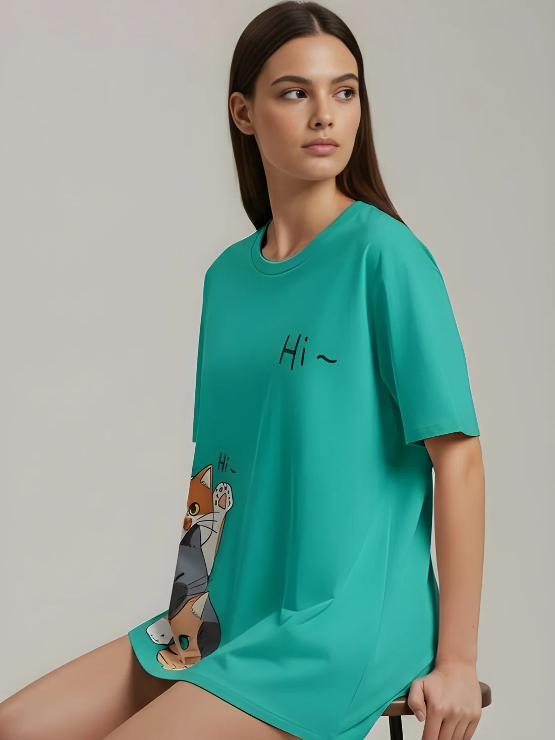 Sizing Store Oversized Gym and Casual T-shirt for women