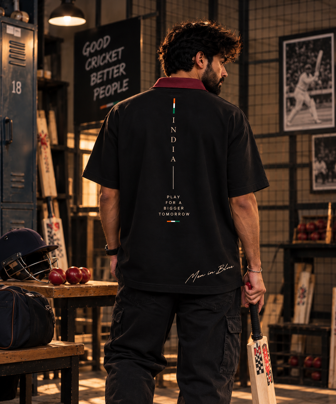 Men in Red – India Edition Polo T-Shirt 🇮🇳