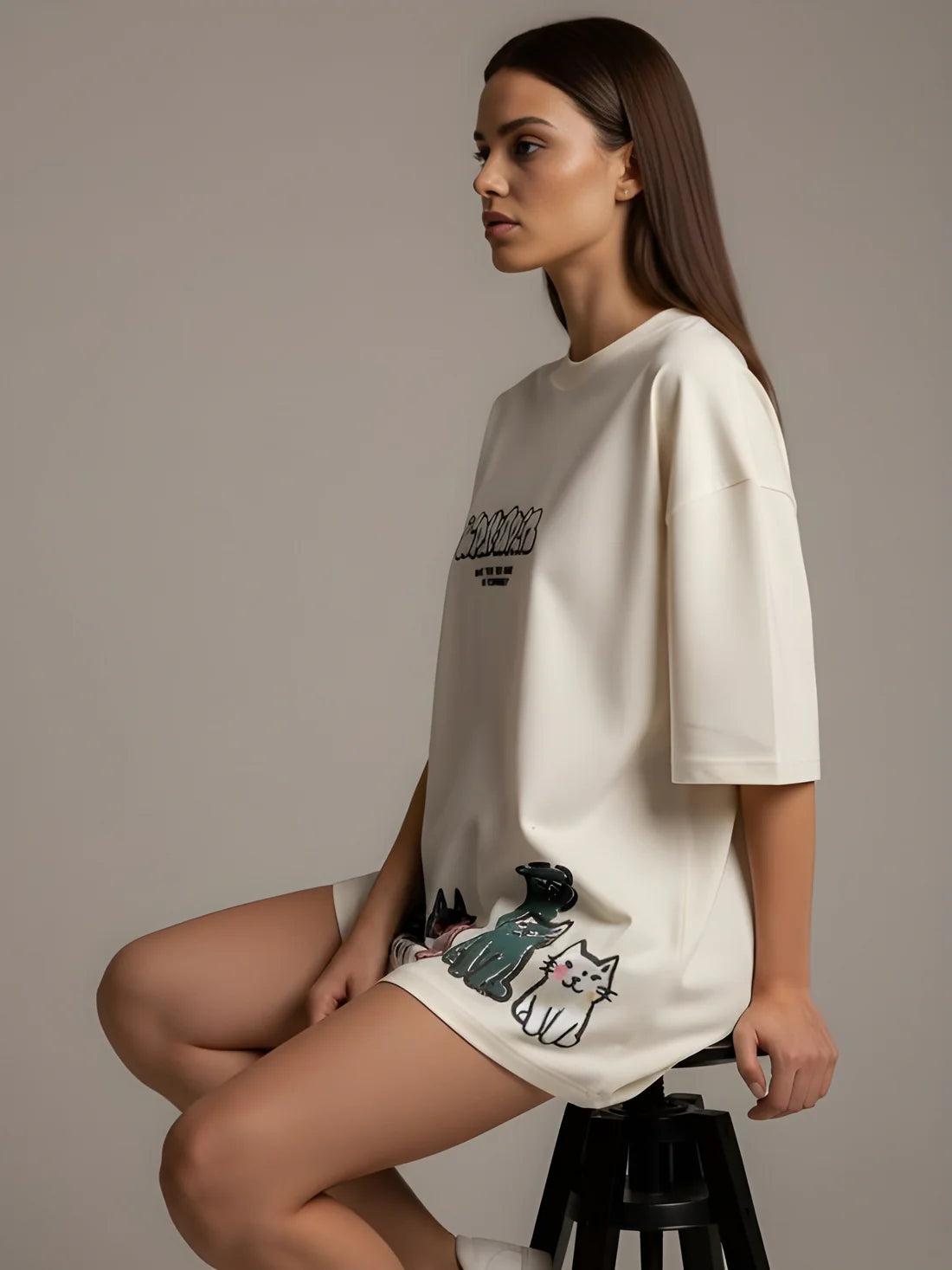 Sizing Store Oversized Gym and Casual T-shirt for women