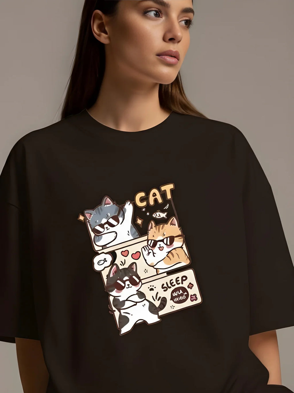 Sizing Store Oversized Gym and Casual T-shirt for women