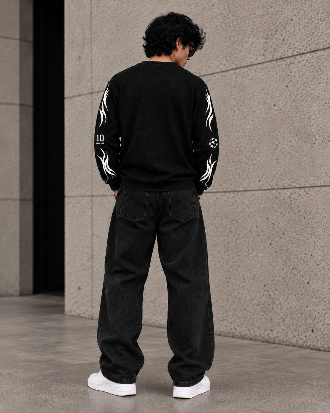 Mbappé Legacy Black Waffle Crew