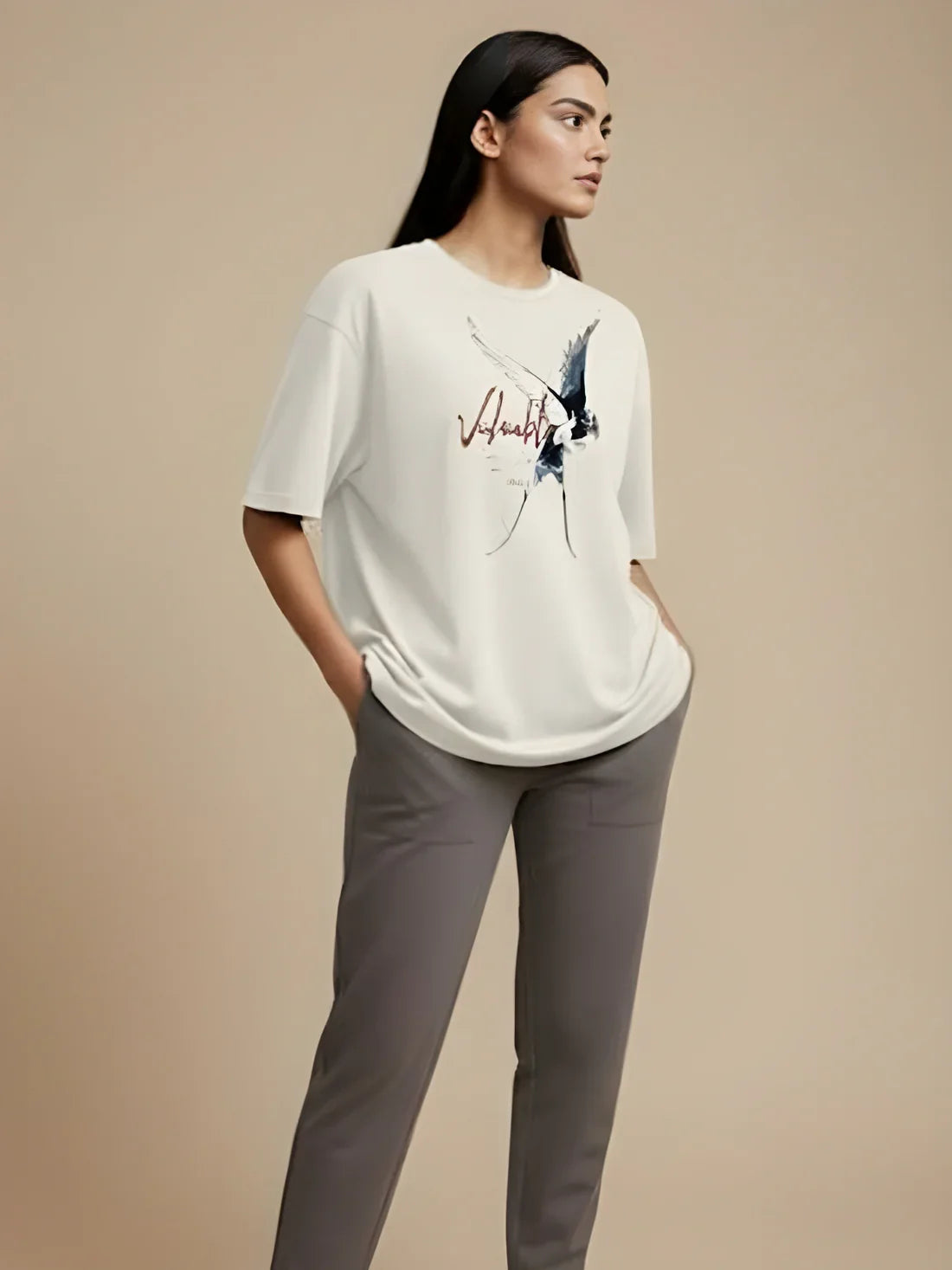 Sizing Store Oversized Gym and Casual T-shirt for women