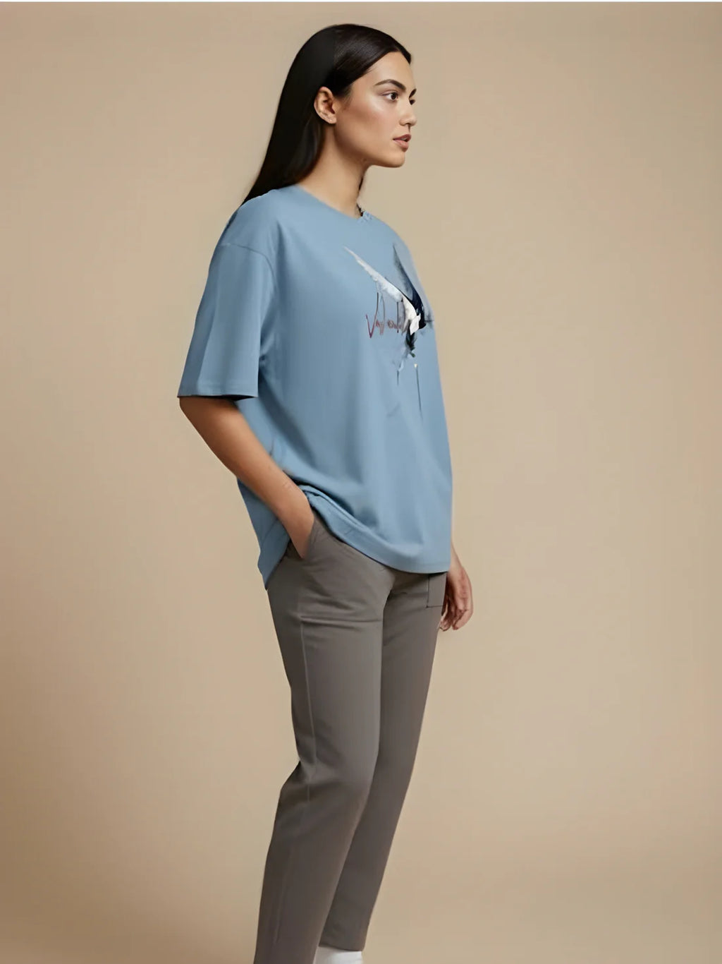 Sizing Store Oversized Gym and Casual T-shirt for women