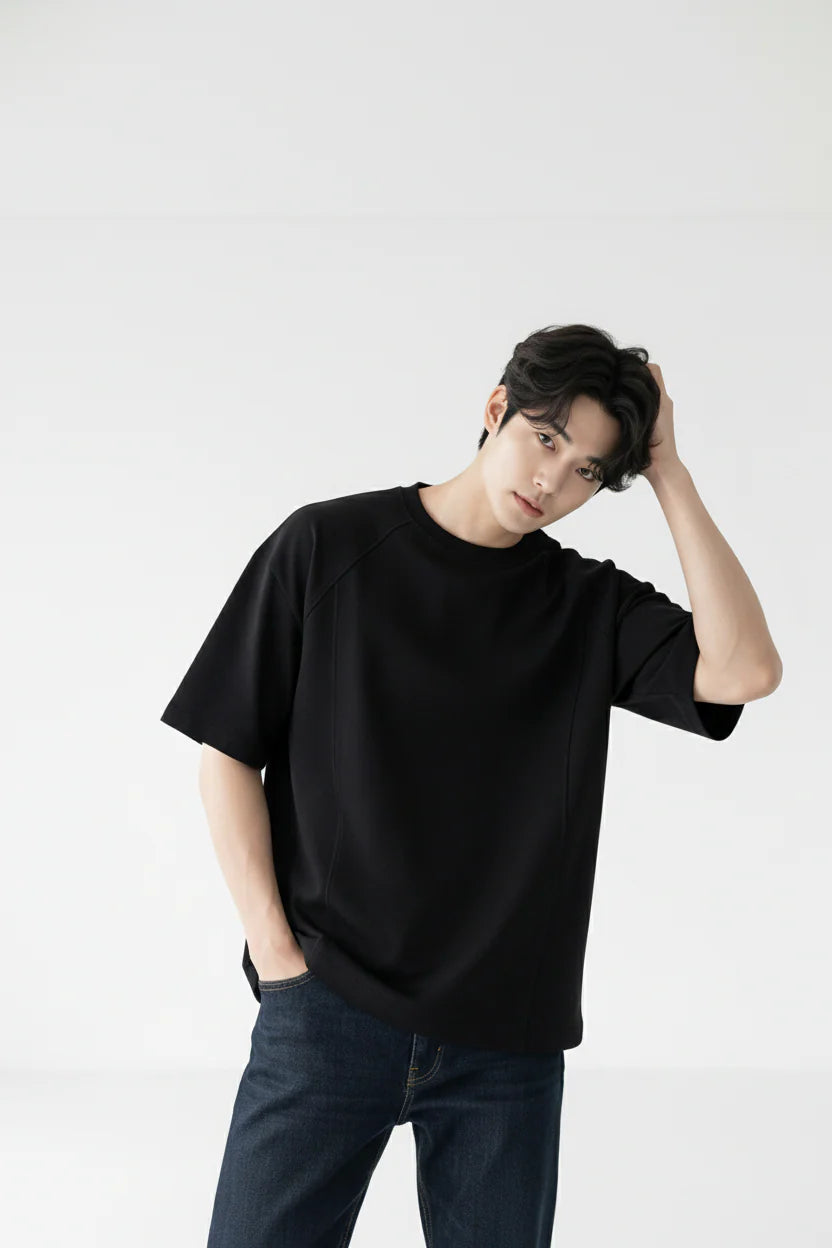 Viral Chinese T-Shirt Black to hide belly Designed by Sizing Store