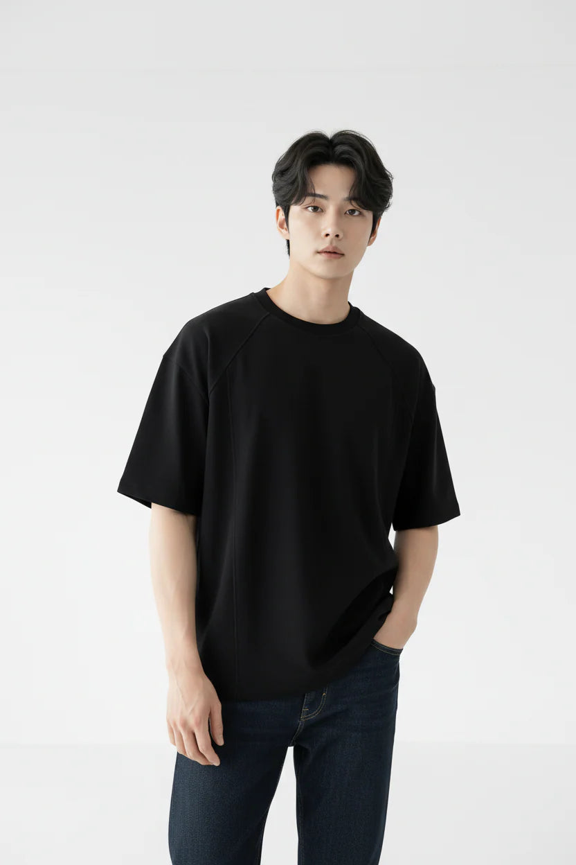 Viral Chinese T-Shirt Black to hide belly Designed by Sizing Store