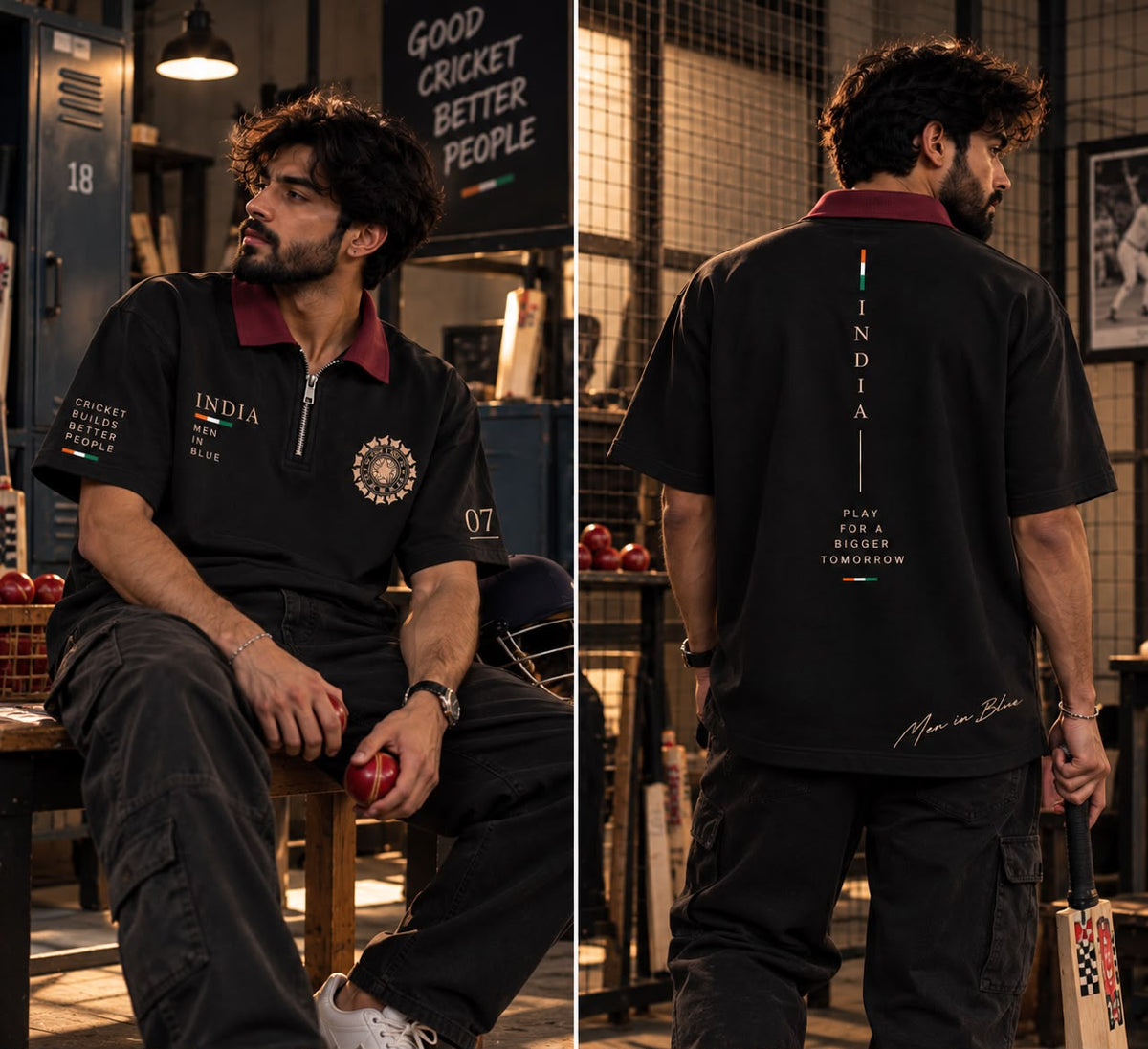 Men in Red – India Edition Polo T-Shirt 🇮🇳