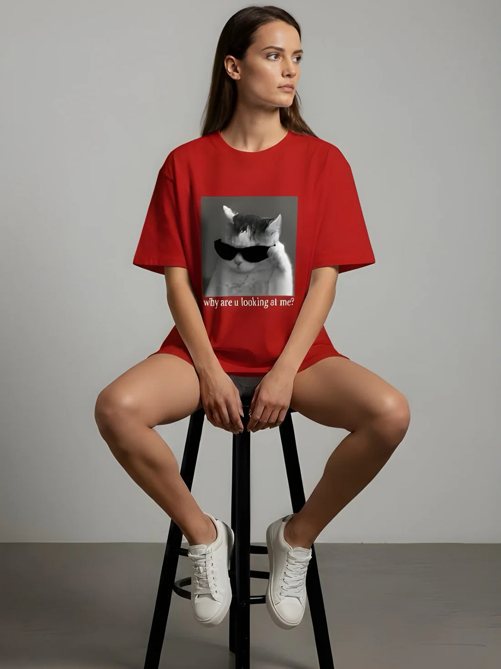 Sizing Store Oversized Gym and Casual T-shirt for women