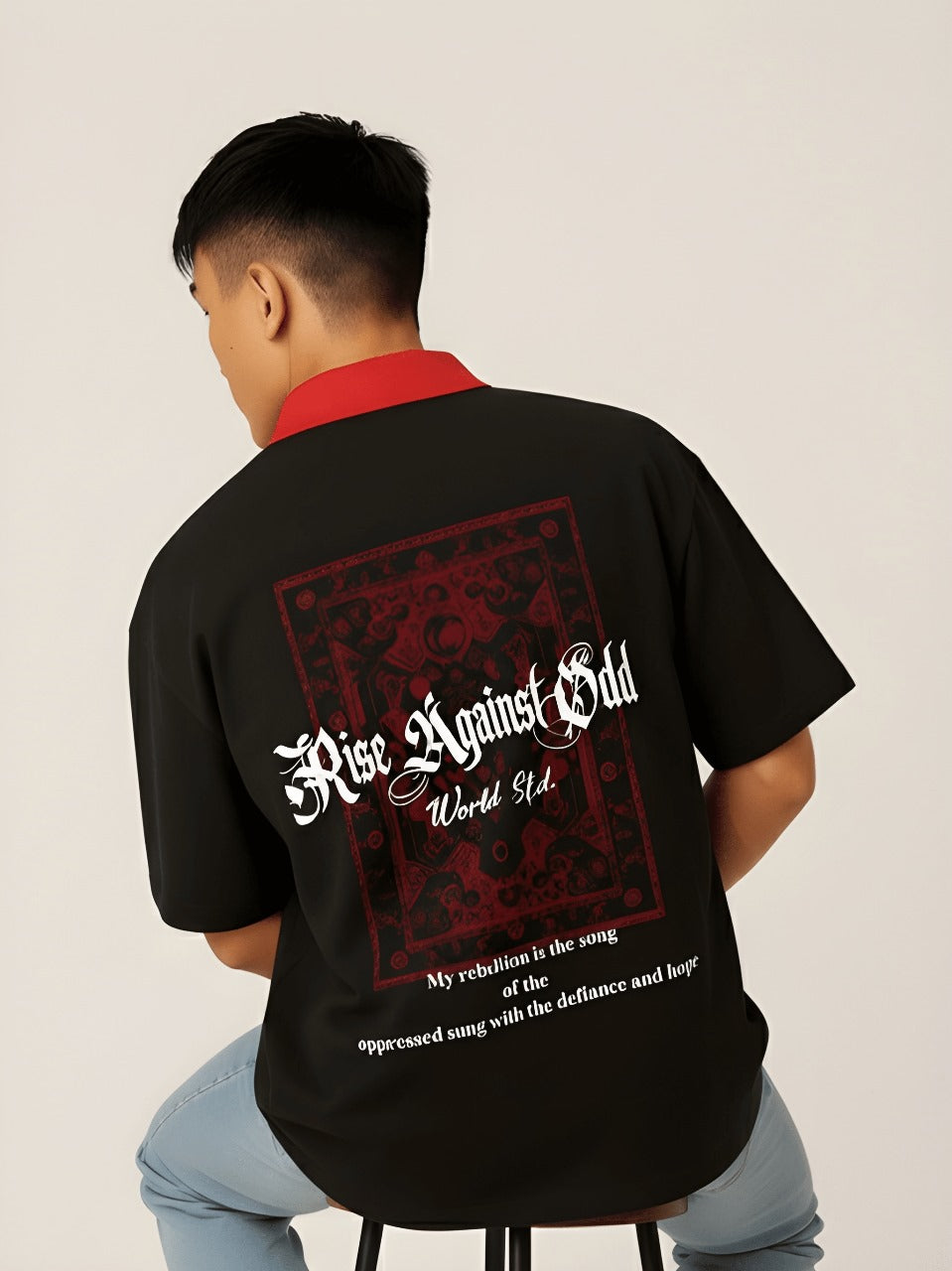 Rise Against Odd Black Polo T-Shirt