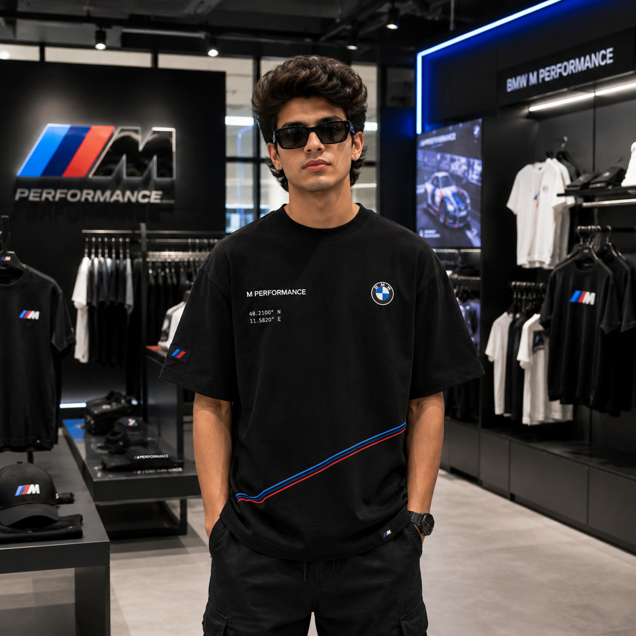 BMW M Motorsport Oversized Black T-Shirt