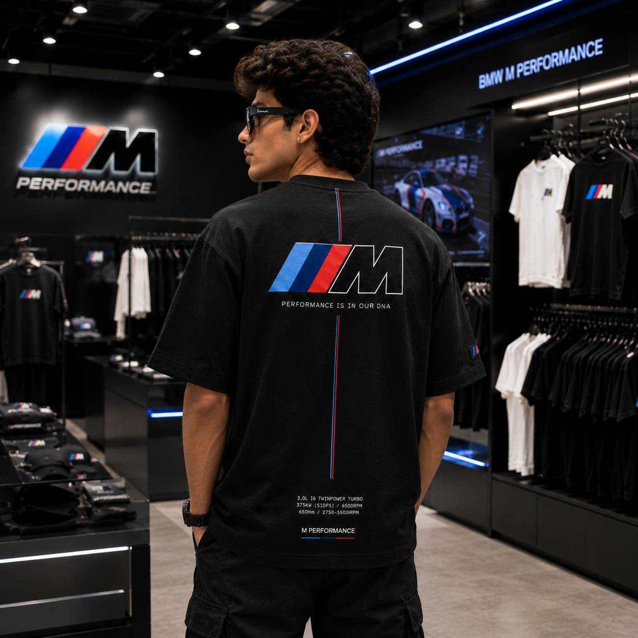 BMW M Motorsport Oversized Black T-Shirt