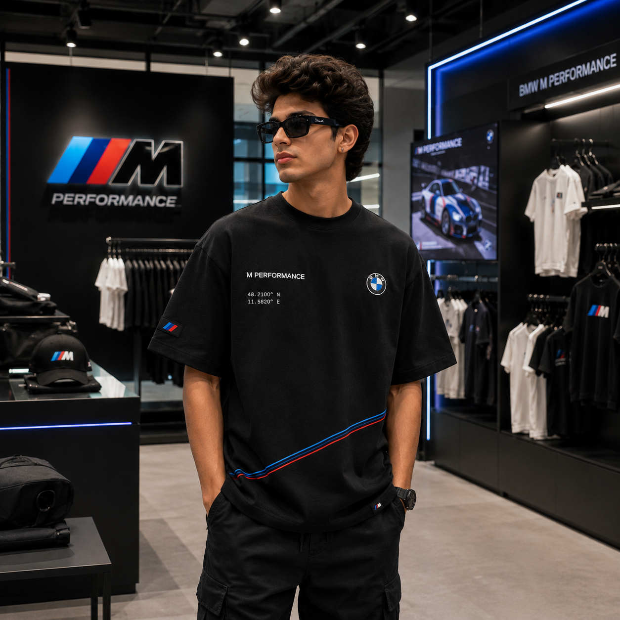 BMW M Motorsport Oversized Black T-Shirt