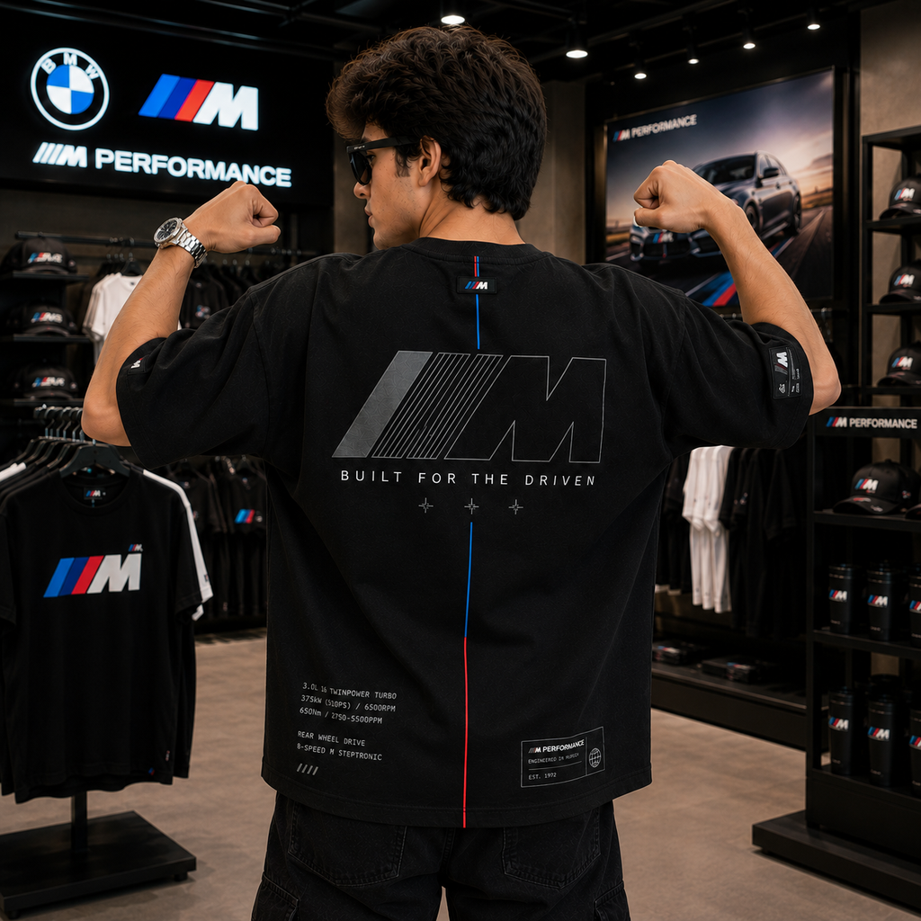BMW M Performance Oversized Black T-Shirt